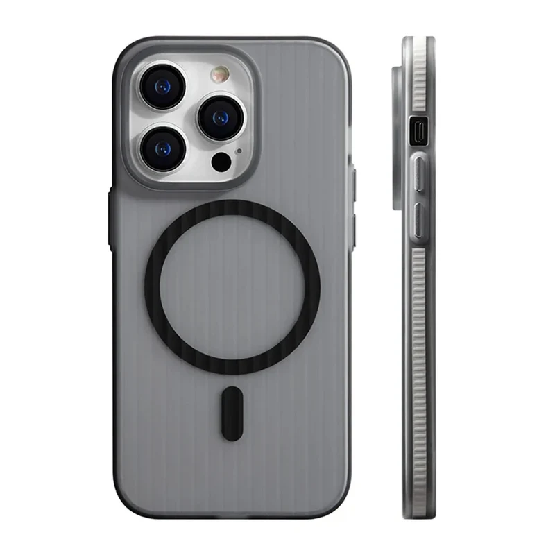 Antislip iPhone Hoesje Geribbeld TPU Beschermhoes Schokbestendig 12 13 14 15 16 17 Pro Max Air Precisie | Sansoti