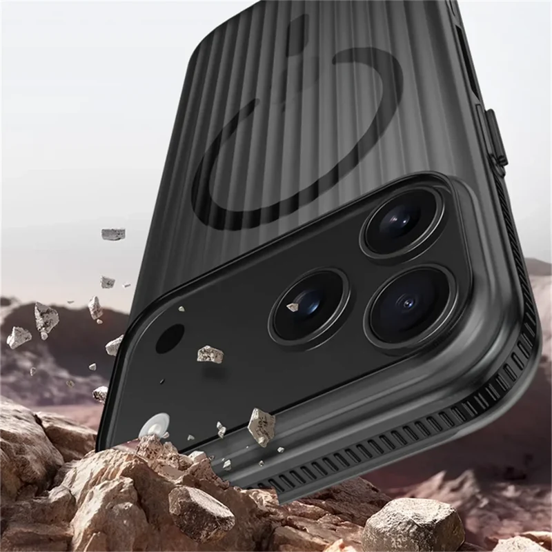 Antislip iPhone Hoesje Geribbeld TPU Beschermhoes Schokbestendig 12 13 14 15 16 17 Pro Max Air Precisie | Sansoti