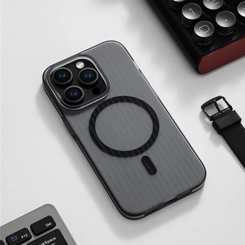 Antislip iPhone Hoesje Geribbeld TPU Beschermhoes Schokbestendig 12 13 14 15 16 17 Pro Max Air Precisie | Sansoti