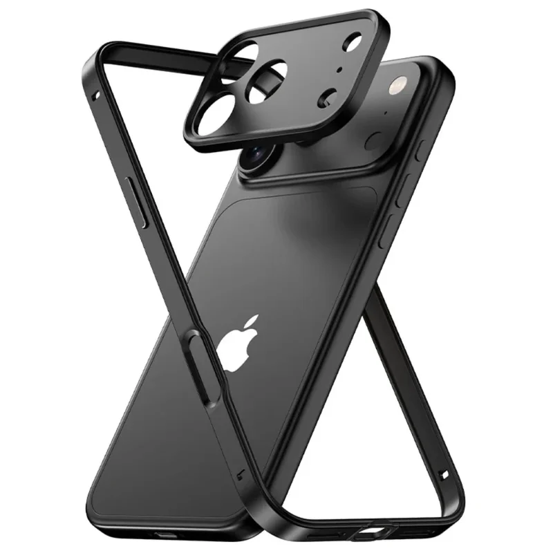 Ultralichte Aluminium Bumper Frame voor iPhone – Plat Randloos Design met Camerabeschermer en Stevige Bescherming | Sansoti