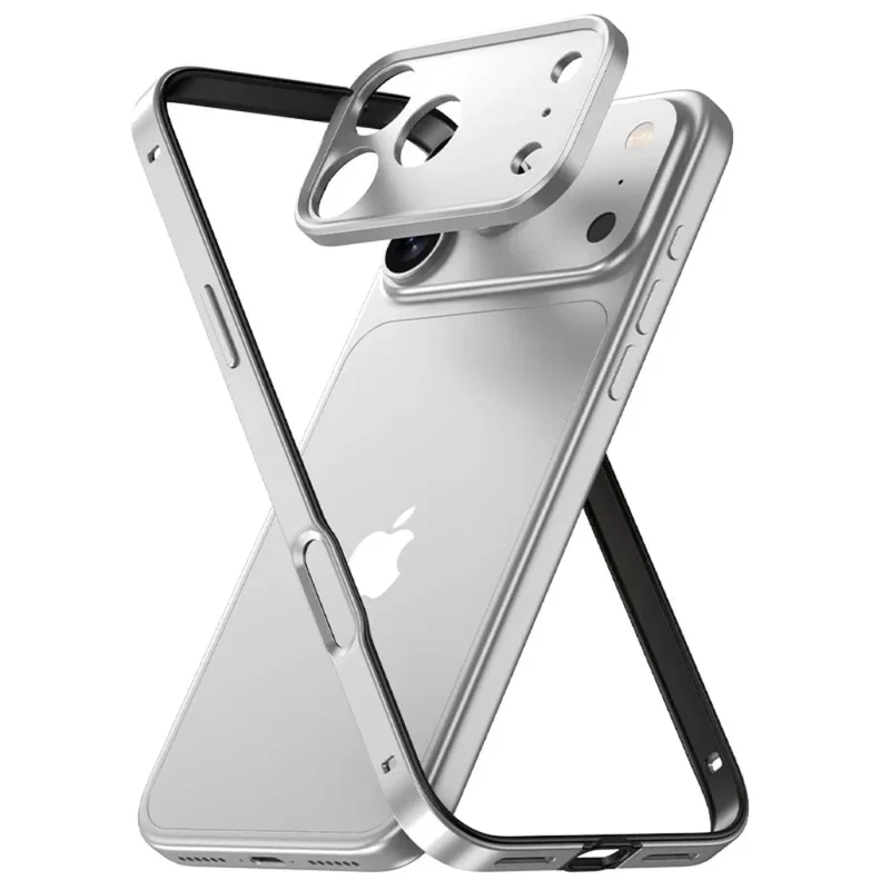 Ultralichte Aluminium Bumper Frame voor iPhone – Plat Randloos Design met Camerabeschermer en Stevige Bescherming | Sansoti