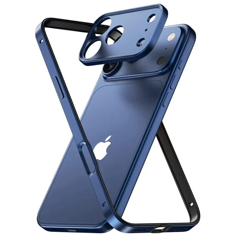 Ultralichte Aluminium Bumper Frame voor iPhone – Plat Randloos Design met Camerabeschermer en Stevige Bescherming | Sansoti