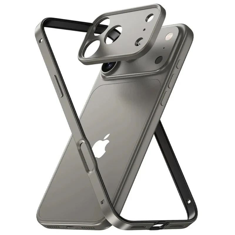 Ultralichte Aluminium Bumper Frame voor iPhone – Plat Randloos Design met Camerabeschermer en Stevige Bescherming | Sansoti