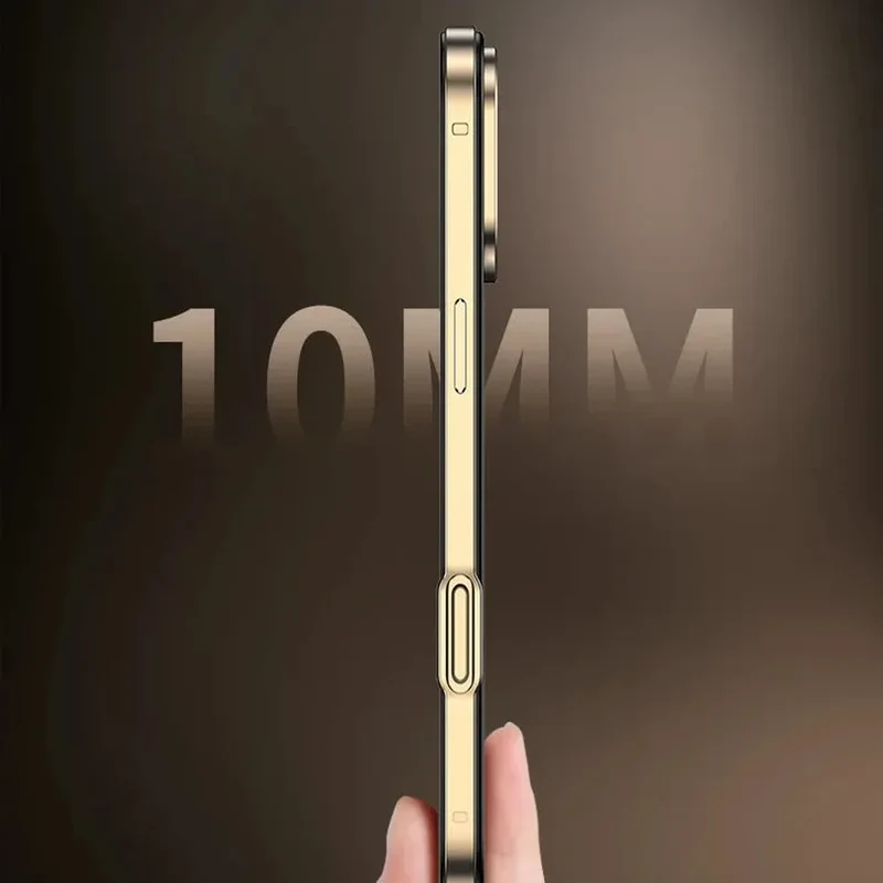 Ultralichte Aluminium Bumper Frame voor iPhone – Plat Randloos Design met Camerabeschermer en Stevige Bescherming | Sansoti