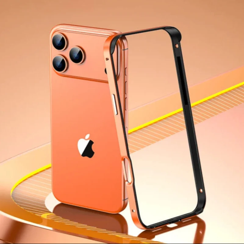 Aluminium Bumperframe iPhone Bescherming Minimalistisch Design Draadloos Opladen Compatibel Shockproof | Sansoti