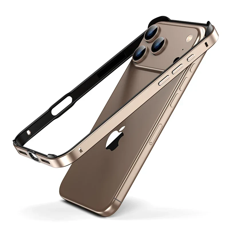 Aluminium Bumperframe iPhone Bescherming Minimalistisch Design Draadloos Opladen Compatibel Shockproof | Sansoti