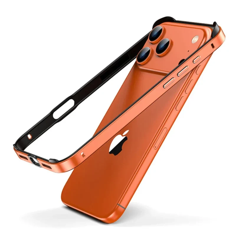 Aluminium Bumperframe iPhone Bescherming Minimalistisch Design Draadloos Opladen Compatibel Shockproof | Sansoti