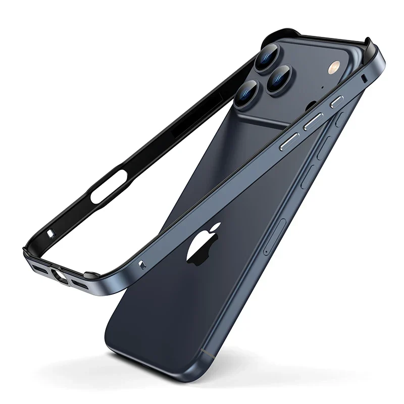 Aluminium Bumperframe iPhone Bescherming Minimalistisch Design Draadloos Opladen Compatibel Shockproof | Sansoti