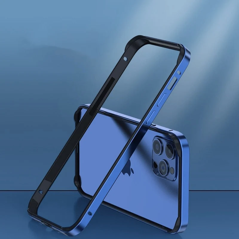 Aluminium Bumperframe iPhone Bescherming Minimalistisch Design Draadloos Opladen Compatibel Shockproof | Sansoti