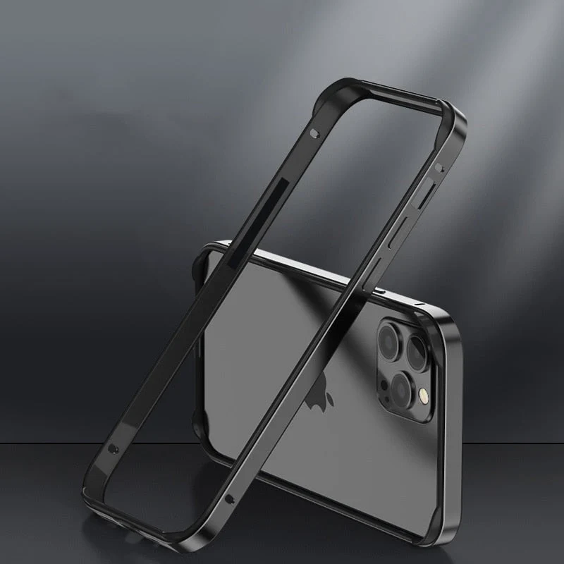 Aluminium Bumperframe iPhone Bescherming Minimalistisch Design Draadloos Opladen Compatibel Shockproof | Sansoti