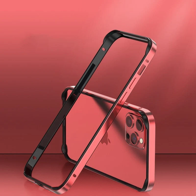 Aluminium Bumperframe iPhone Bescherming Minimalistisch Design Draadloos Opladen Compatibel Shockproof | Sansoti