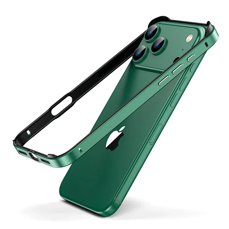 Aluminium Bumperframe iPhone Bescherming Minimalistisch Design Draadloos Opladen Compatibel Shockproof | Sansoti