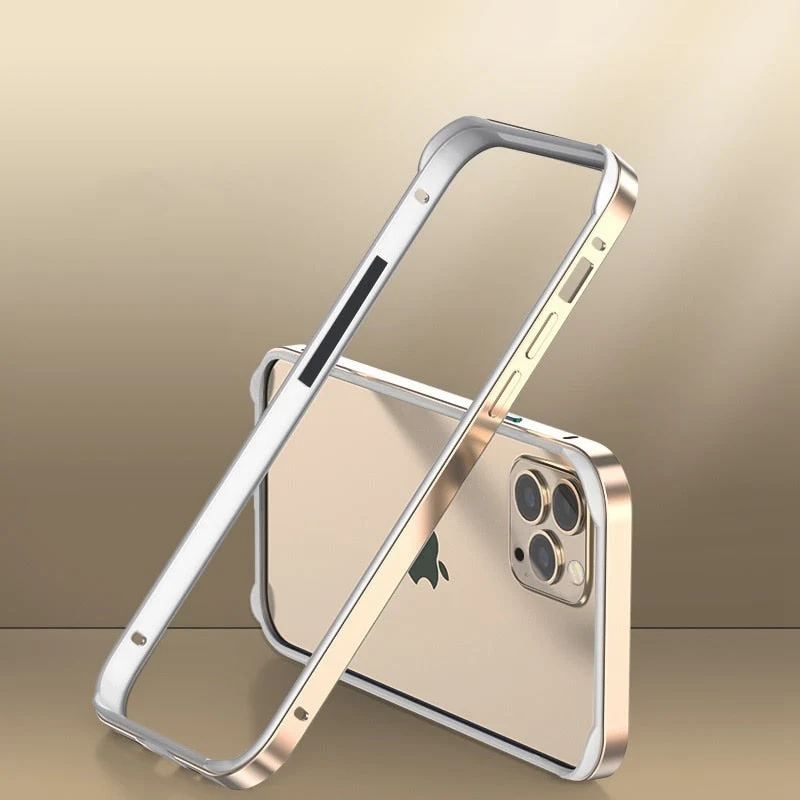 Aluminium Bumperframe iPhone Bescherming Minimalistisch Design Draadloos Opladen Compatibel Shockproof | Sansoti