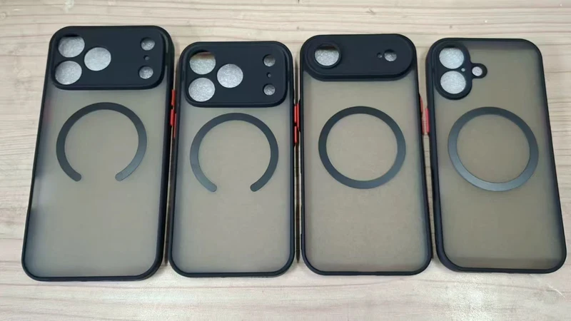 Schokbestendige iPhone Hoes met MagSafe Magnetische Oplaadring Siliconen Beschermcase Stootvast Telefoonhoesje | Sansoti