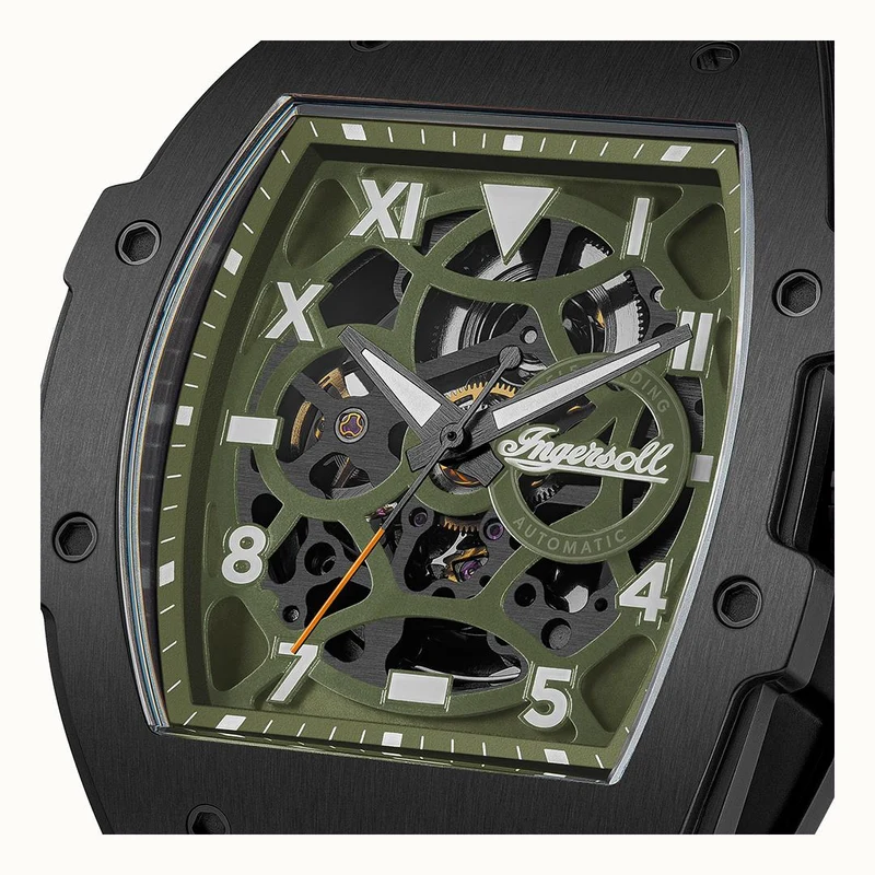 Ingersoll The Play I15303 Herrenuhr • Automatik Skelett • Mineralglas