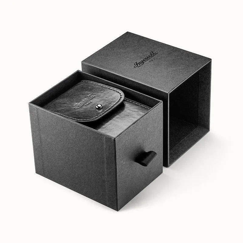 Ingersoll The Broadway I15102 Herrenuhr Schwarz • Keramik-Automatikuhr • Dual Time