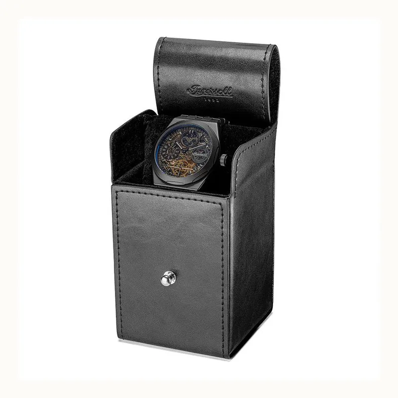 Ingersoll The Broadway I15102 Herrenuhr Schwarz • Keramik-Automatikuhr • Dual Time
