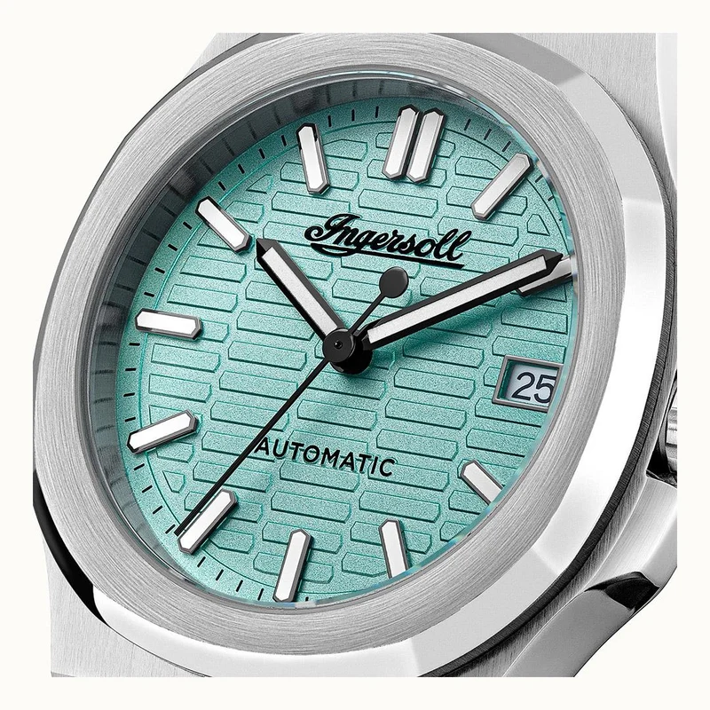 Ingersoll The Catalina I14601 Unisex Automatik • Türkises Zifferblatt • Mineralglas