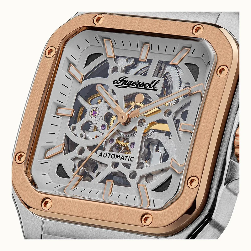 Ingersoll The Ollie I14502 Herrenuhr Grau • Automatikwerk • Mineralglas