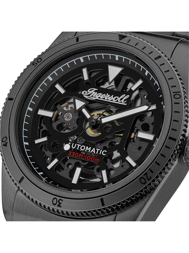 Ingersoll The Scovill I13902 Herrenuhr Schwarz • Automatikwerk • 10 ATM