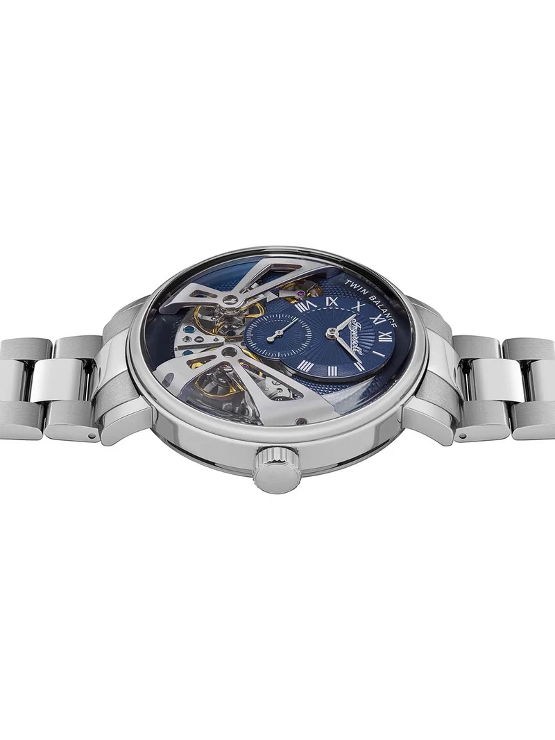 Ingersoll Tennessee I13104 Herren Automatik • Blaues Skelett-Zifferblatt • Mineralglas