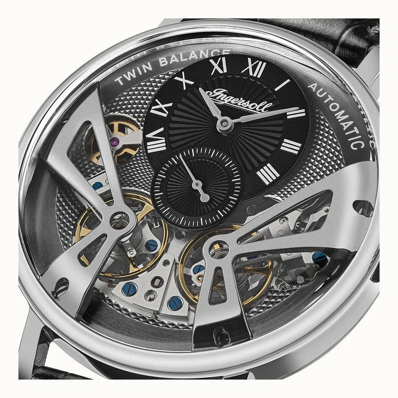 Ingersoll The Tennessee I13103 Herrenuhr Silber • Automatikwerk • Mineralglas