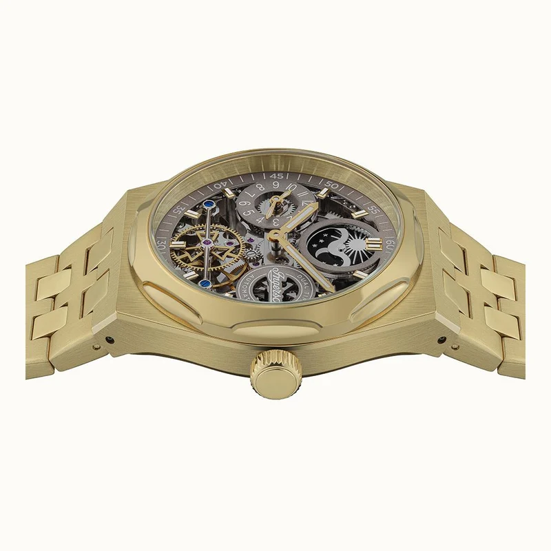 Ingersoll The Broadway I12902 Herrenuhr • Dual Time Automatik • Mineralglas