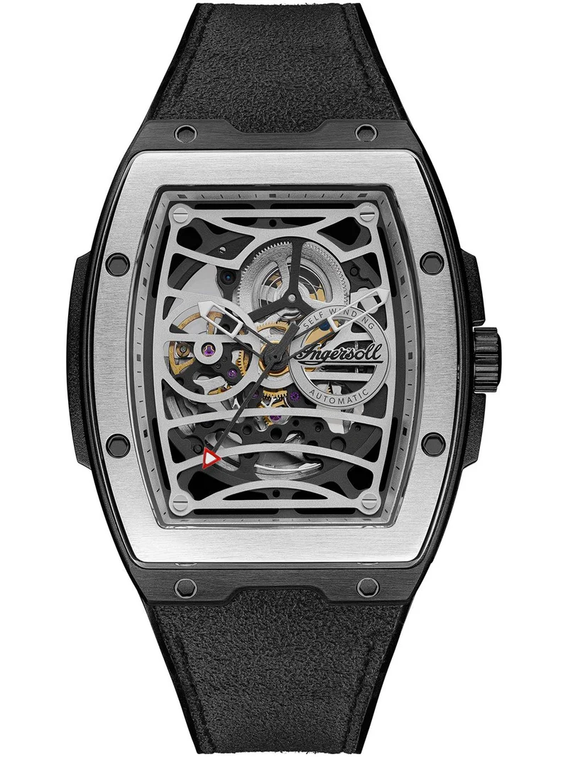 Ingersoll The Challenger I12306 Herrenuhr Silber • Automatikwerk • Mineralglas