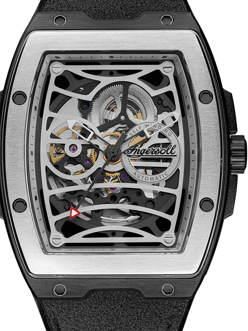 Ingersoll The Challenger I12306 Herrenuhr Silber • Automatikwerk • Mineralglas