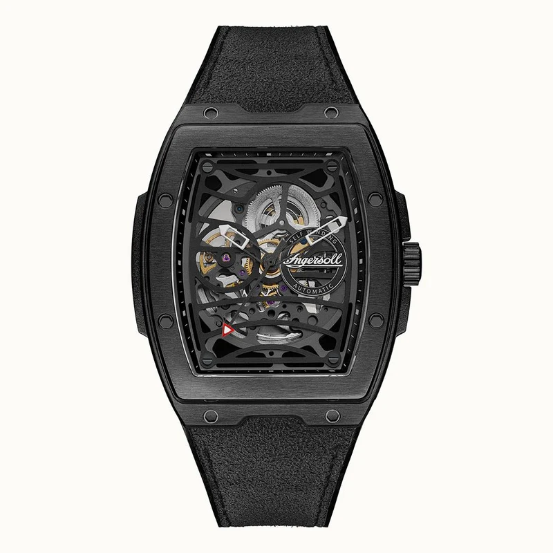 Ingersoll The Challenger I12307 Herrenuhr Schwarz • Automatikwerk • Mineralglas