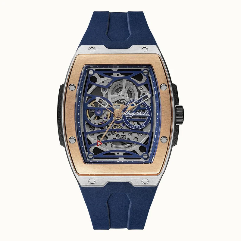 Ingersoll The Challenger I12304 Herrenuhr Blau • Automatikwerk • Mineralglas