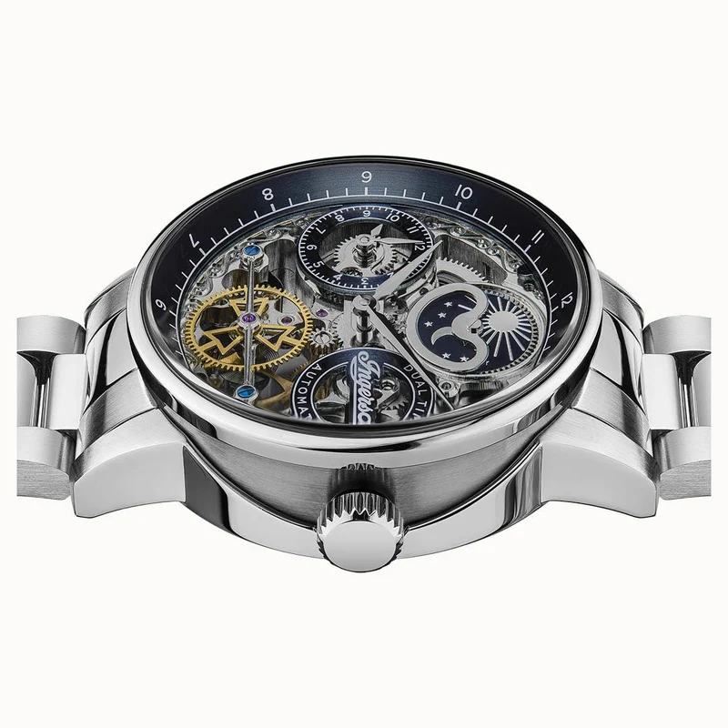 Ingersoll The Jazz I07707 Herrenuhr • Automatikwerk • Dual Time & Mondphase