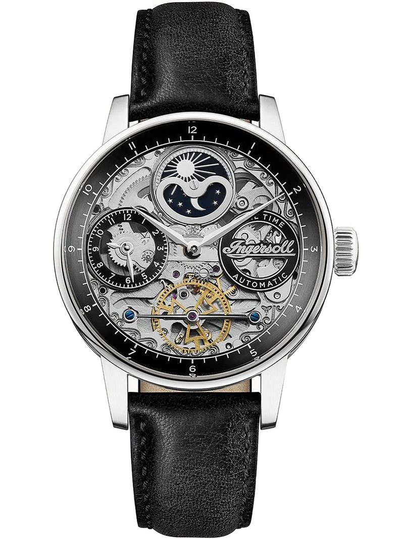 Ingersoll The Jazz I07701 Herren • Skelett-Automatikwerk • Mondphase & Dual-Time