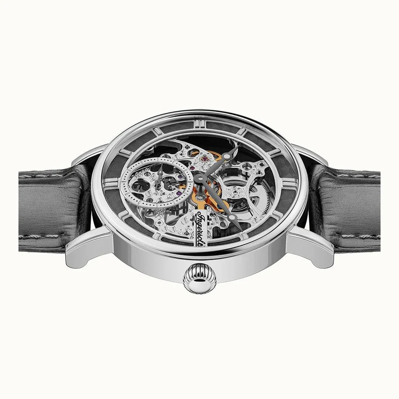 Ingersoll The Herald I00402B Herrenuhr Silber • Skelettwerk • Automatik