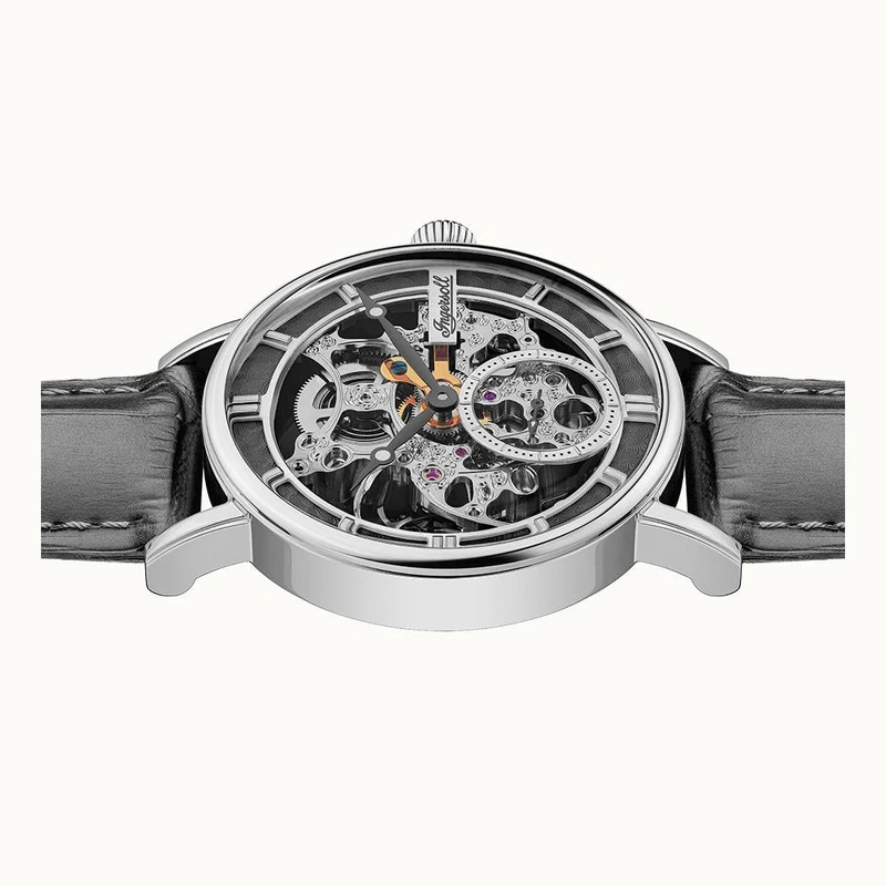 Ingersoll The Herald I00402B Herrenuhr Silber • Skelettwerk • Automatik