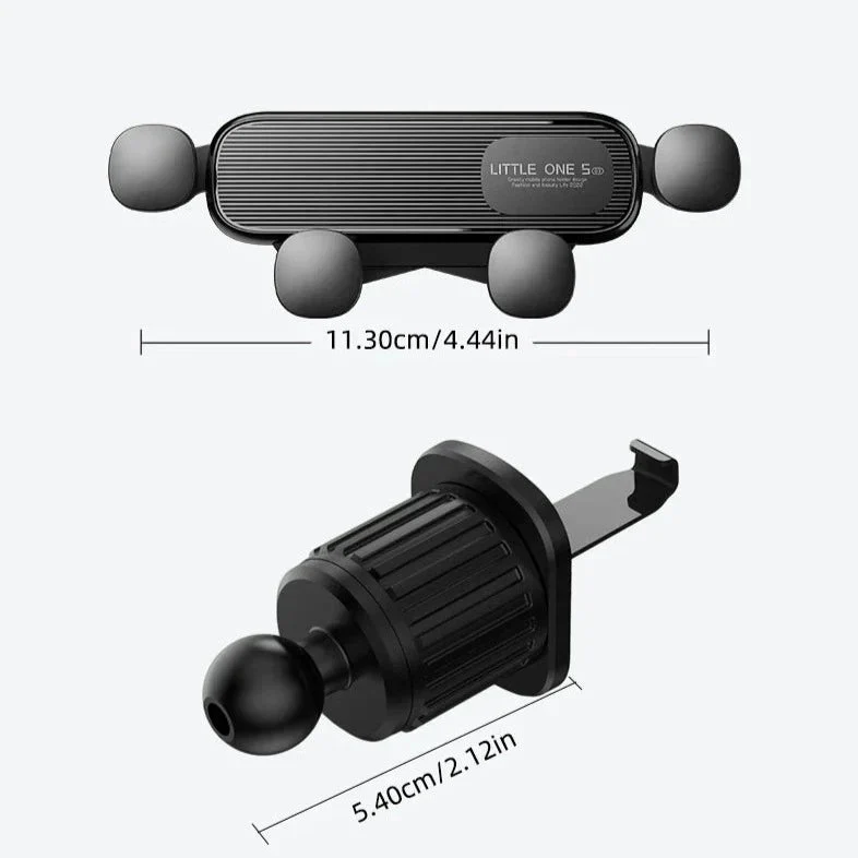 Telefoonhouder Auto Ventilatierooster Universeel 5-Punts Klemhouder Zwart Zilver Rood Wit Smartphone | Sansoti
