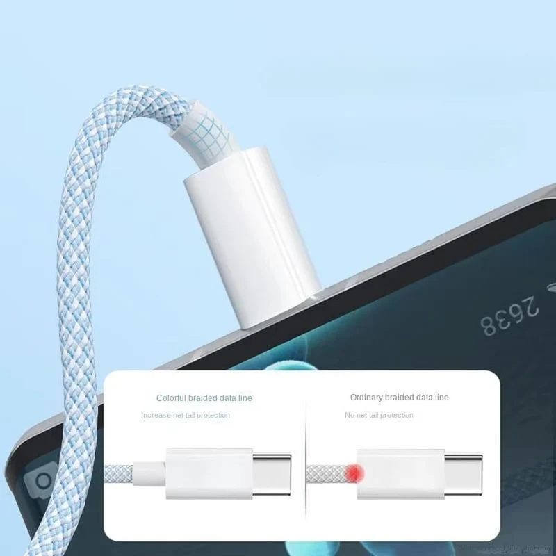 3-in-1 Oplaadkabel 100W Lightning Micro-USB USB-C Snelladen Data Transfer 480Mbps Gevlochten Intrekbaar | Sansoti