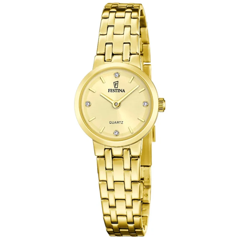 Festina Mademoiselle F20748/2 Damenuhr Gold • Quarzwerk • 5 ATM