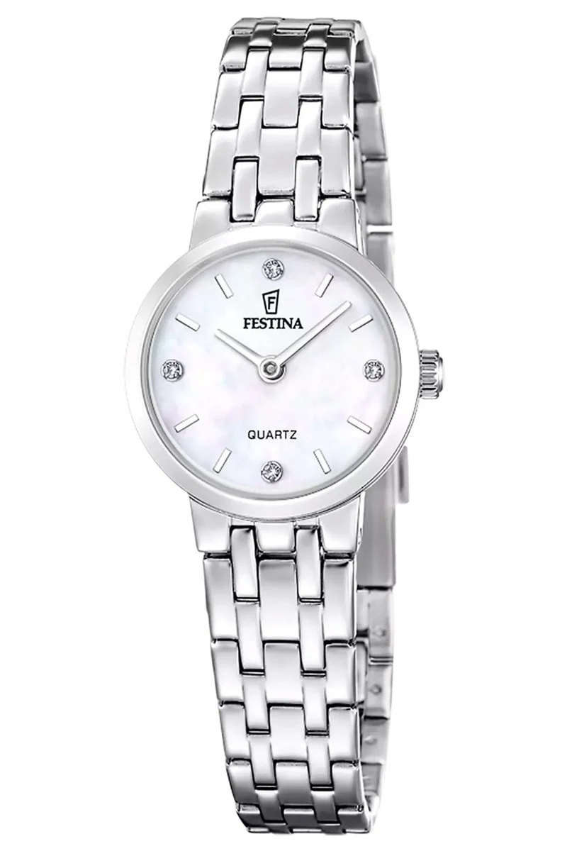 Festina Mademoiselle F20746/1 Damen Armbanduhr • Quarzwerk • Perlmutt-Zifferblatt