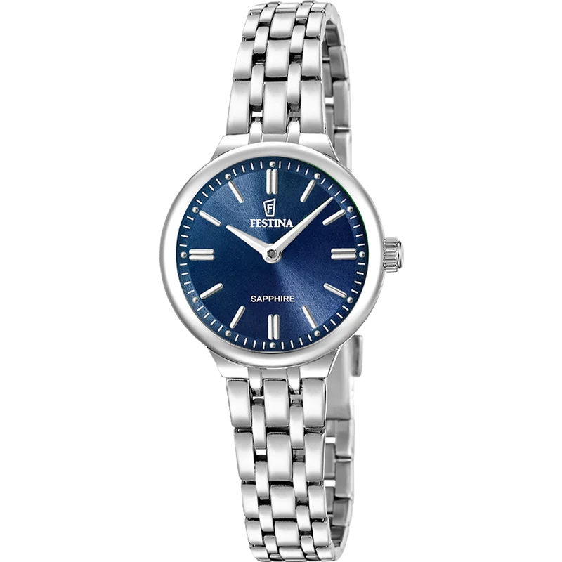 Festina Mademoiselle F20744/5 Damenuhr • Edelstahlarmband • Blau