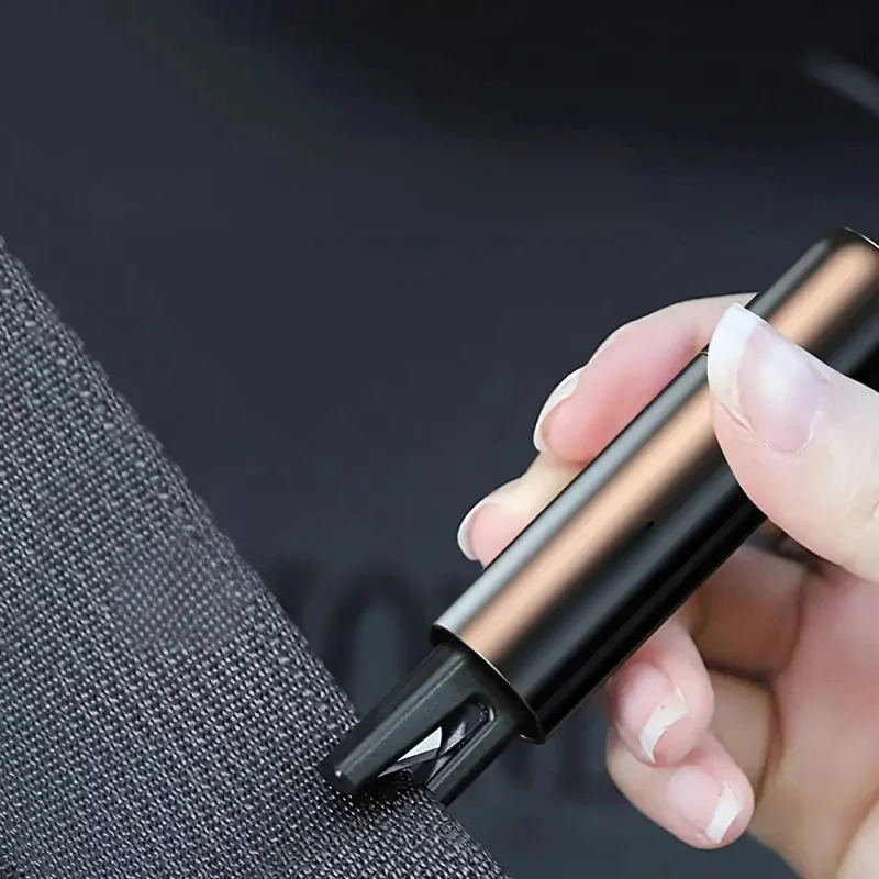 Noodgereedschap Auto met Raambrekerhamer Gordeldoorsnijder Veiligheidstool Noodsituaties Zwart Rood Compact | Sansoti