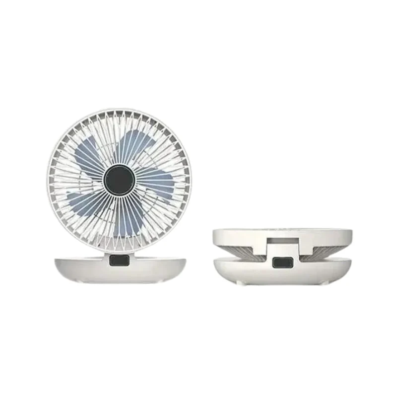 Draagbare Ventilator Verstelbaar 120° Oscillatie USB Oplaadbaar 4 Snelheden Fluisterstil Tafel Wandmontage | Sansoti