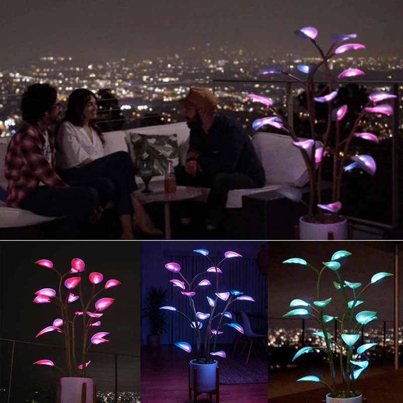 LED Plantenlamp 40cm Kleurwisselend USB Sfeerlamp Nachtverlichting Decoratieve Verlichting voor Woonkamer Bureau | Sansoti