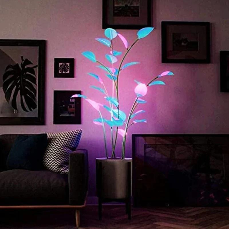 LED Plantenlamp 40cm Kleurwisselend USB Sfeerlamp Nachtverlichting Decoratieve Verlichting voor Woonkamer Bureau | Sansoti