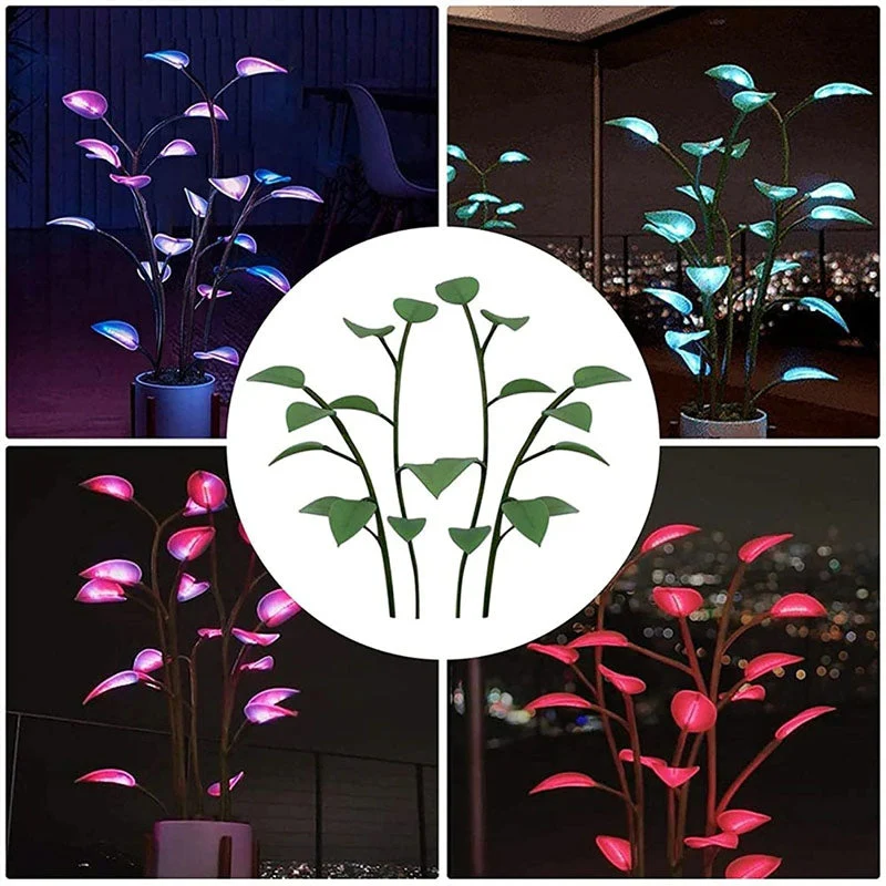 LED Plantenlamp 40cm Kleurwisselend USB Sfeerlamp Nachtverlichting Decoratieve Verlichting voor Woonkamer Bureau | Sansoti