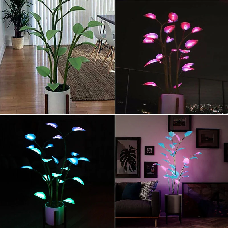 LED Plantenlamp 40cm Kleurwisselend USB Sfeerlamp Nachtverlichting Decoratieve Verlichting voor Woonkamer Bureau | Sansoti