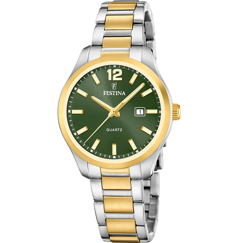 Festina F20739/4 Damenuhr Grün • Quarzwerk • 5 ATM