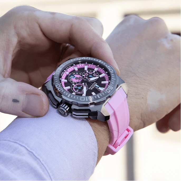 Festina Chrono Bike F20725/6 Herrenuhr Chronograph Schwarz/Türkis • Mineralglas • 20 ATM Wasserdicht
