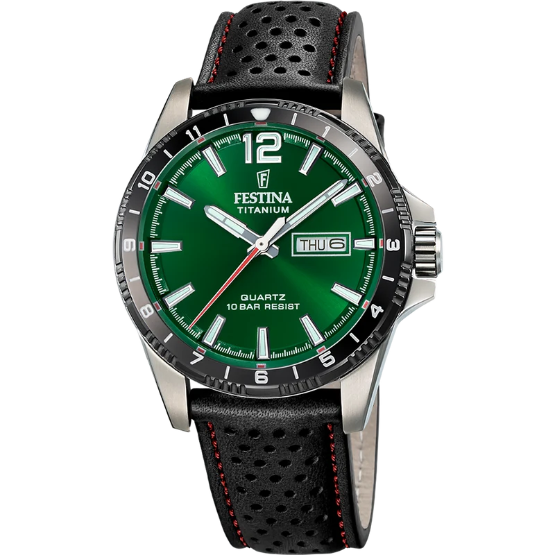 Festina F20699/3 Herrenuhr Quarz Titan • 10 ATM • 43 mm Titangehäuse