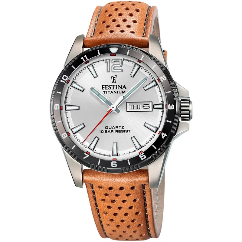 Festina F20699/1 Herrenuhr Titanium 43 mm • Quarzwerk • 10 ATM Wasserdicht